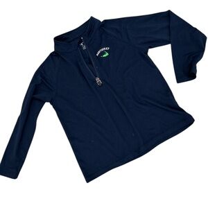 Garb Navy Long Sleeve 1/4 zip Top Nantucket logo lightweight upf+50 sz 4t(boys)